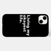 最高の人生を生きる。おもしろい基本文字デザイン Case-Mate iPhoneケース (裏面 (横))