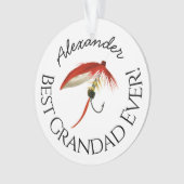 最高の今まで！フライフィッシュフィッシャーフライフィッシング オーナメント (正面)