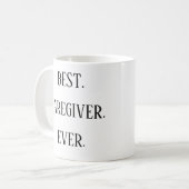 最高の介護者 - ケアギバー感謝の日 コーヒーマグカップ (正面左)