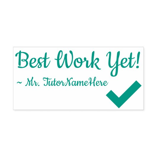 「最高の仕事だ！」 マーキングゴム印 セルフインキングスタンプ (デザイン)