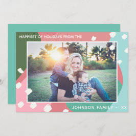 最高の休日の抽象芸術カラフルクリスマス 招待状