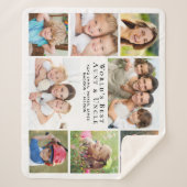 最高の伯母写真コラージュ シェルパブランケット (正面)