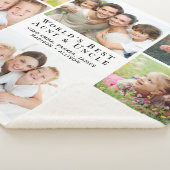 最高の伯母写真コラージュ シェルパブランケット (3/4)