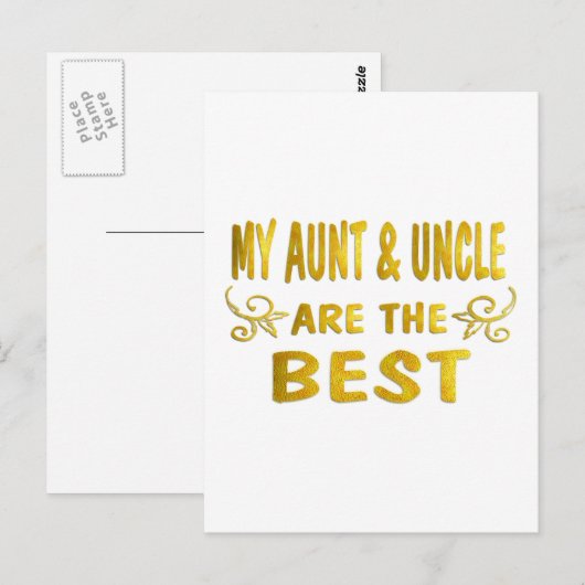 最高の伯母 ポストカード (正面/裏面)