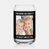 最高の伯父の写真 ガラス缶 (正面)