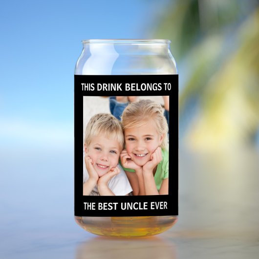 最高の伯父の写真 ガラス缶