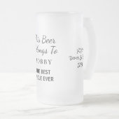 最高の伯父の写真 フロストグラスビールジョッキ (正面右)