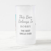 最高の伯父の写真 フロストグラスビールジョッキ (中央)