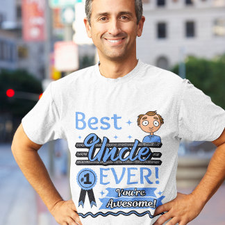 最高の伯父の#1あなたは素晴らし男性の伯父 Tシャツ