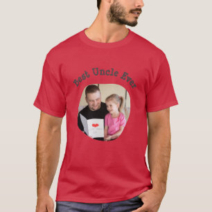 最高の伯父は正方形の家族の写真をアップロード Tシャツ