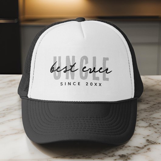 最高の伯父エモダンバエレガントシンプルルの父の日 キャップ