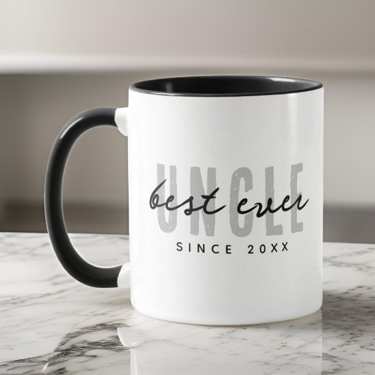 最高の伯父エモダンバエレガントシンプルルの父の日 マグカップ