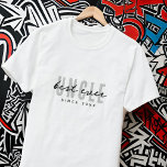 最高の伯父エモダンバエレガントシンプルルの父の日 Tシャツ<br><div class="desc">このシンプルデザインモダンはサンセリフタイポグラフィで構成される。</div>