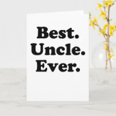 最高の伯父 カード (黄色い花)