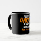 最高の伯父。マグのカスタマイズ マグカップ (正面左)