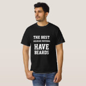 最高の保育士はひげを生やしている Tシャツ (正面フル)