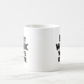 最高の働く妻は常に事務おもしろいのユーモア コーヒーマグカップ (中央)