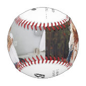 最高の兄弟写真  野球ボール (裏面)