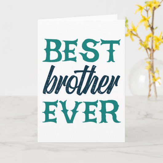 最高の兄貴 カード (黄色い花)