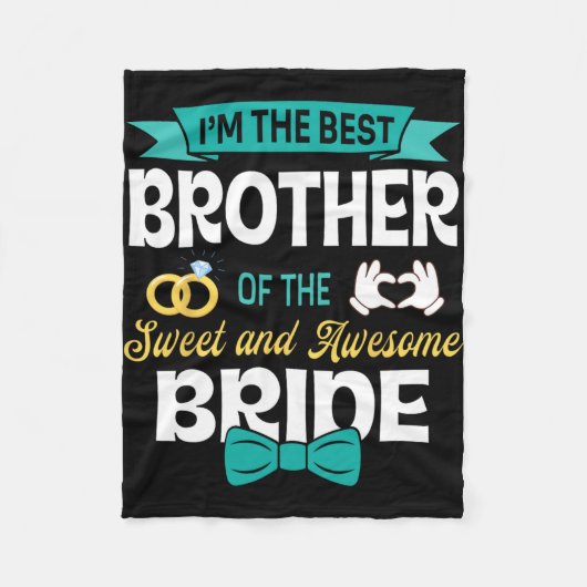 最高の兄貴 SweetなAwesomeなBriの弟 フリースブランケット (正面)