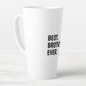 最高の兄貴Tシャツ、兄弟姉妹 カフェラテマグ (左アングル)