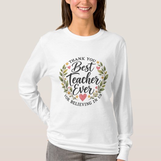 最高の先生にありがとう Tシャツ (正面)