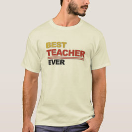 最高の先生のタイポグラフィーデザイン Tシャツ