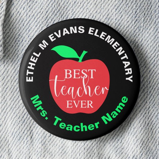 最高の先生のピン留めボタン 缶バッジ