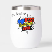 最高の先生の漫画パーソナライズされた色 (背面)