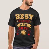 最高の先生の銀河系おもしろい Tシャツ (正面)