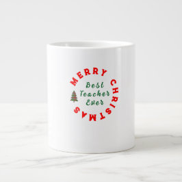 最高の先生はクリスマス感謝していギフト ジャンボコーヒーマグカップ