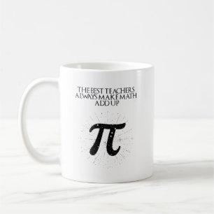 最高の先生は常に数学を分かりやすく教えてくれる デザイン コーヒーマグカップ