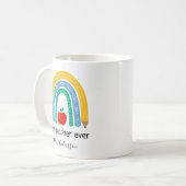 最高の先生へ オーダーメイドの先生へのギフト コーヒーマグカップ (正面左)