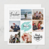 最高の先生へ 感謝の写真コラージュ (正面/裏面)