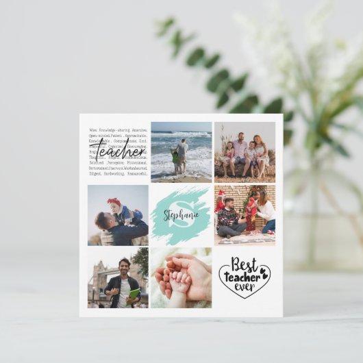 最高の先生へ 感謝の写真コラージュ (スタンド正面)