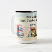 最高の先生イラストレーション ツートーンマグカップ (正面左)