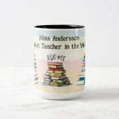 最高の先生イラストレーション ツートーンマグカップ (中央)