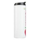 最高の先生エバアップル水パーソナライズされた色 タンブラー (回転左)