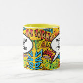 最高の先生エバーおもしろいレトロ漫画ブックアポップ・アートのート マグカップ (中央)