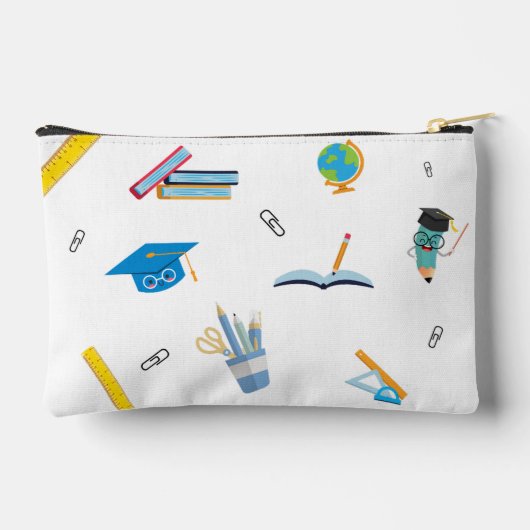 最高の先生エバーサンキューギフトスクールテーマ アクセサリーポーチ (裏面)