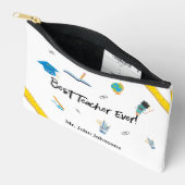 最高の先生エバーサンキューギフトスクールテーマ アクセサリーポーチ (見開き)