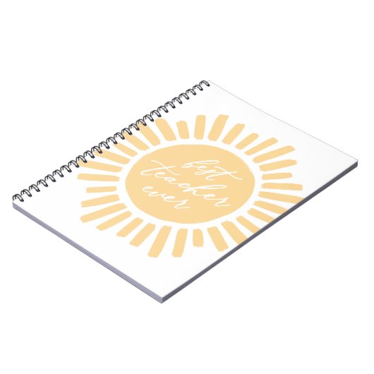 最高の先生エバーサンシャイン先生感謝 ノートブック (左側)