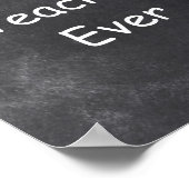 最高の先生エバーシャルボードクラスの装飾 ポスター (角)