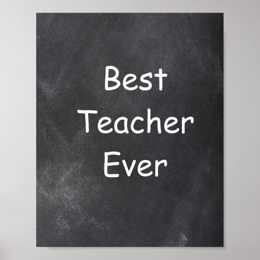 最高の先生エバーシャルボードクラスの装飾 ポスター (正面)