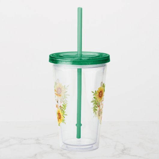 最高の先生エバーフローラひまわり アクリルタンブラー (右)