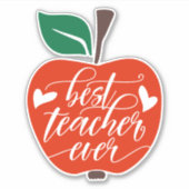 最高の先生エバーレッドグリーンアップル シール (正面)