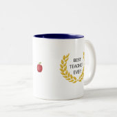 最高の先生エバー&ゴールデンローレルリース ツートーンマグカップ (正面右)