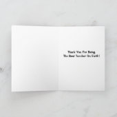 最高の先生オンアースサンキュー カード (内部)