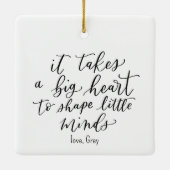 最高の先生カスタムオーナメント セラミックオーナメント (裏面)