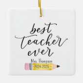 最高の先生カスタムオーナメント セラミックオーナメント (正面)